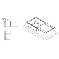 Reginox EASY 480 Elleci Single Bowl Granite Kitchen Sink - White - EASY 480 W 7 Reginox EASY 480 Elleci Single Bowl Granite Kitchen Sink - White - EASY 480 W -Kitchen Shop easy 480 1 2