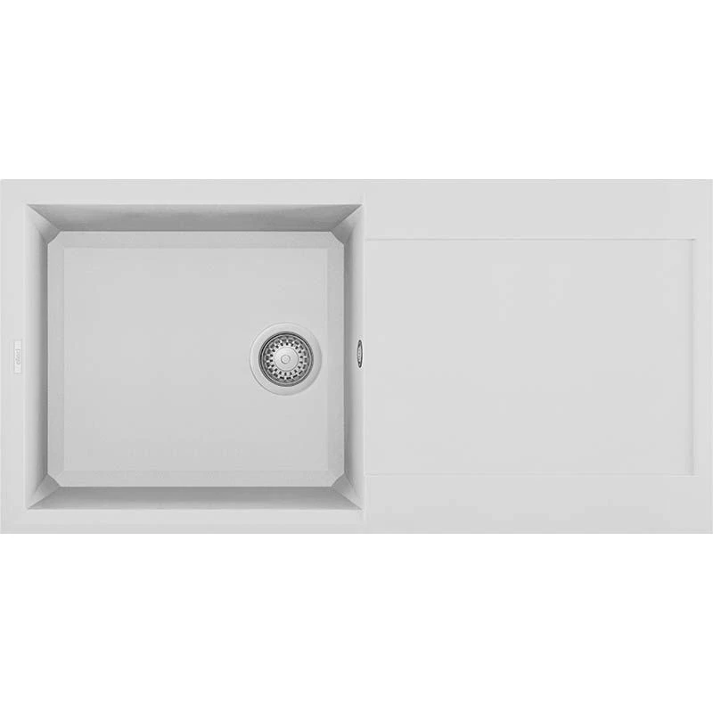 Reginox EASY 480 Elleci Single Bowl Granite Kitchen Sink - White - EASY 480 W 3 Reginox EASY 480 Elleci Single Bowl Granite Kitchen Sink - White - EASY 480 W
