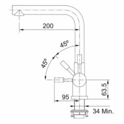 Franke Minerva Mondial 4-in-1 Electronic Kitchen Tap - Champagne Gold - 119.0625.371 10 Franke Minerva Mondial 4-in-1 Electronic Kitchen Tap - Champagne Gold - 119.0625.371 -Kitchen Shop franke minerva 1190625371 dimensions