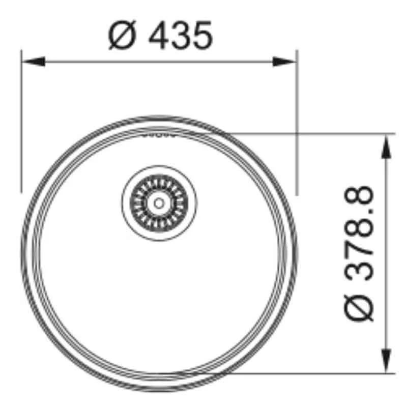 Franke Rotondo 1 Bowl Inset Or Undermount Stainless Steel Kitchen Sink RBX 610 - Steel - 101.0693.443 4 Franke Rotondo 1 Bowl Inset Or Undermount Stainless Steel Kitchen Sink RBX 610 - Steel - 101.0693.443 - Image 2