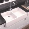 Thomas Denby Heritage 900 Ceramic Double Bowl Kitchen Sink - White - HER900 -Kitchen Shop h e her900