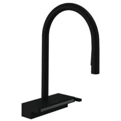 Hansgrohe Aquno Select M81 Single Lever Kitchen Mixer Tap 170 With Pull-Out Spray 3 Spray Modes - Matt Black - 73837670