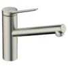 Hansgrohe Zesis M33 Single Lever Kitchen Mixer Tap 150 1Jet - Stainless Steel - 74802800 1 Hansgrohe Zesis M33 Single Lever Kitchen Mixer Tap 150 1Jet - Stainless Steel - 74802800 -Kitchen Shop hansgrohe 74802800