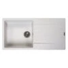 Reginox Harlem 10 1 Bowl Sink And Drainer - Pure White - HARLEM 10 PW -Kitchen Shop harlem10pw