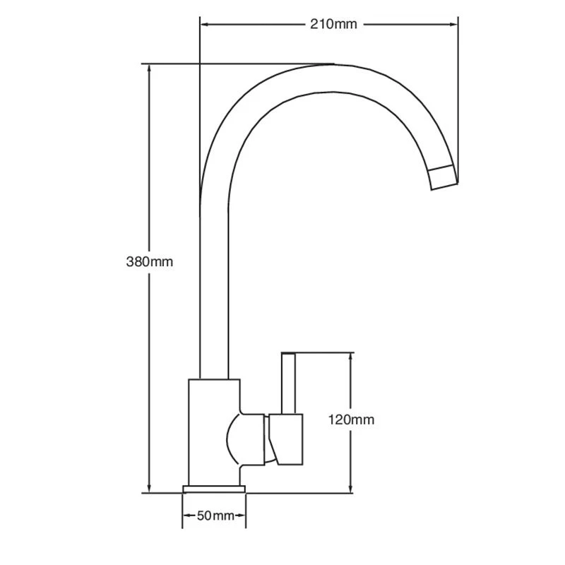 Deva By Methven Indi Mono Sink Kitchen Mixer Tap - Chrome - IND104 4 Deva By Methven Indi Mono Sink Kitchen Mixer Tap - Chrome - IND104 - Image 2