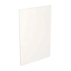 Kitchen Kit Slab 600mm Base Cabinet End Panel Only - Super Gloss - White - Flatpacked - FKKF0028