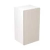 Kitchen Kit Slab 400mm Wall Cabinet - Super Gloss - Light Grey - Flatpacked - FKKF0212 -Kitchen Shop k i kitchen kit fkkf0212