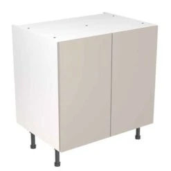 Kitchen Kit Slab 800mm Base Cabinet - Ultra Matt - Light Grey - Flatpacked - FKKF0736