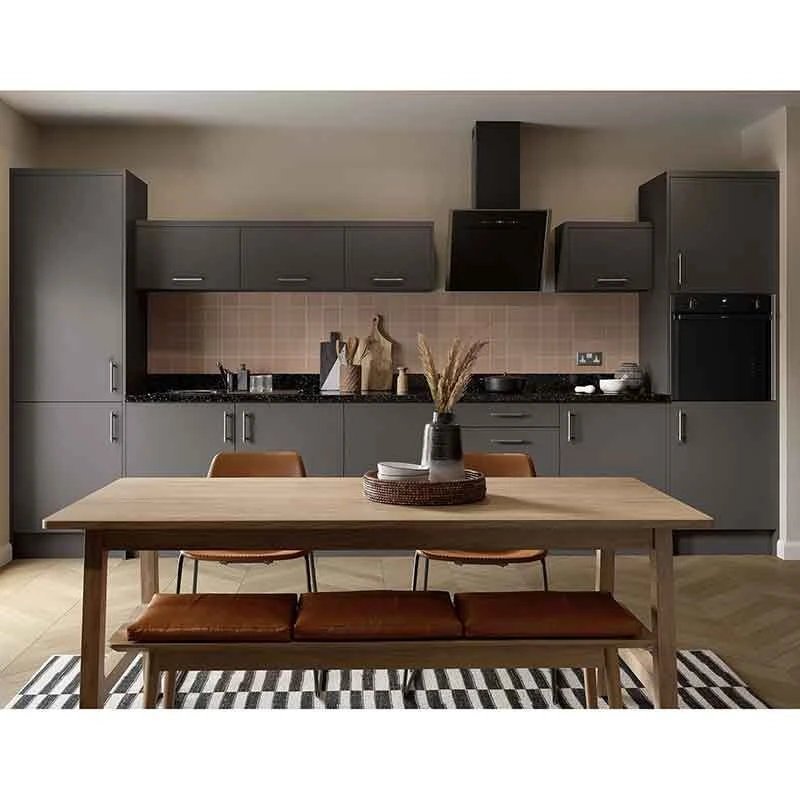 Kitchen Kit Slab 500mm Base Cabinet - Ultra Matt - Graphite - Flatpacked - FKKF0903 3 Kitchen Kit Slab 500mm Base Cabinet - Ultra Matt - Graphite - Flatpacked - FKKF0903 - Image 2
