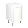 Kitchen Kit Shaker 500mm Base Cabinet - Ultra Matt - White - Flatpacked - FKKH0503 -Kitchen Shop k i kitchen kit fkkh0503