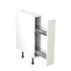 Kitchen Kit Shaker 150mm Pull Out Base Cabinet - Ultra Matt - White - Flatpacked - FKKH0551 -Kitchen Shop k i kitchen kit fkkh0551