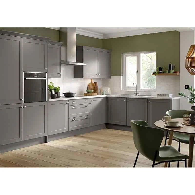 Kitchen Kit Shaker 600mm Base Cabinet - Ultra Matt - Dust Grey - Flatpacked - FKKH0804 4 Kitchen Kit Shaker 600mm Base Cabinet - Ultra Matt - Dust Grey - Flatpacked - FKKH0804 - Image 2