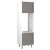 Kitchen Kit Shaker 600mm Tall Double Oven Housing - Ultra Matt - Dust Grey - Flatpacked - FKKH0821 1 Kitchen Kit Shaker 600mm Tall Double Oven Housing - Ultra Matt - Dust Grey - Flatpacked - FKKH0821 -Kitchen Shop k i kitchen kit fkkh0821