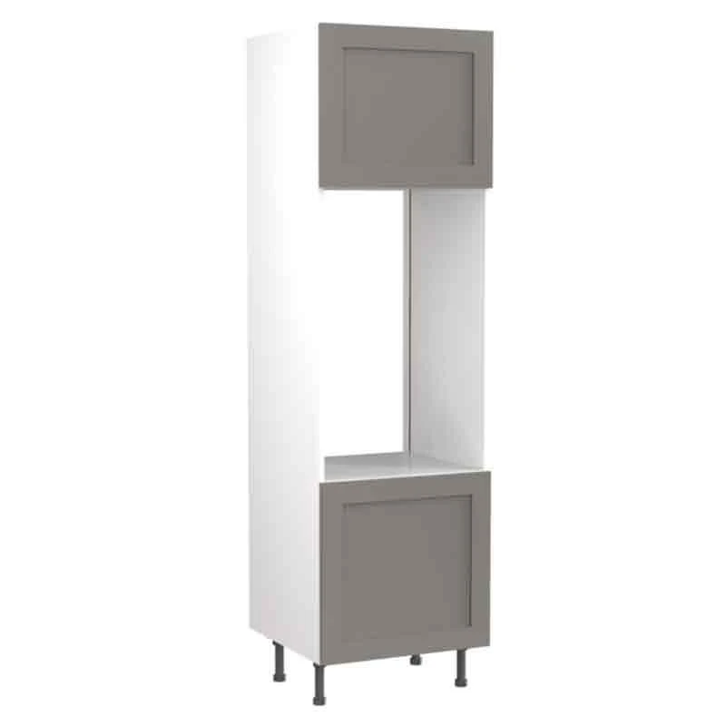 Kitchen Kit Shaker 600mm Tall Double Oven Housing - Ultra Matt - Dust Grey - Flatpacked - FKKH0821 3 Kitchen Kit Shaker 600mm Tall Double Oven Housing - Ultra Matt - Dust Grey - Flatpacked - FKKH0821