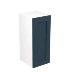 Kitchen Kit Shaker 300mm Wall Cabinet - Ultra Matt - Indigo Blue - Flatpacked - FKKH1311