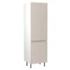 Kitchen Kit J-Pull 600mm Tall Larder Cabinet - Super Gloss - Light Grey - Flatpacked - FKKJ0234 2 Kitchen Kit J-Pull 600mm Tall Larder Cabinet - Super Gloss - Light Grey - Flatpacked - FKKJ0234 -Kitchen Shop k i kitchen kit fkkj0234