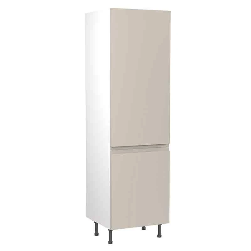 Kitchen Kit J-Pull 600mm Tall Larder Cabinet - Super Gloss - Light Grey - Flatpacked - FKKJ0234 3 Kitchen Kit J-Pull 600mm Tall Larder Cabinet - Super Gloss - Light Grey - Flatpacked - FKKJ0234