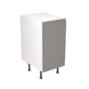 Kitchen Kit J-Pull 400mm Base Cabinet - Super Gloss - Dust Grey - Flatpacked - FKKJ0302 -Kitchen Shop k i kitchen kit fkkj0302