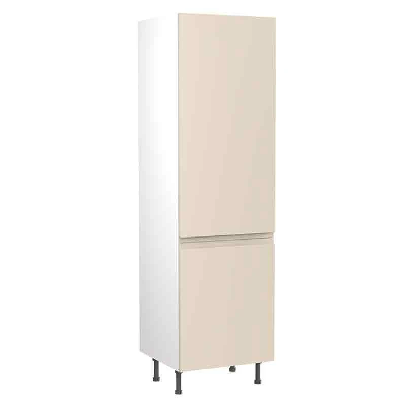 Kitchen Kit J-Pull 600mm Tall Larder Cabinet - Ultra Matt - Cashmere - Flatpacked - FKKJ0634 3 Kitchen Kit J-Pull 600mm Tall Larder Cabinet - Ultra Matt - Cashmere - Flatpacked - FKKJ0634