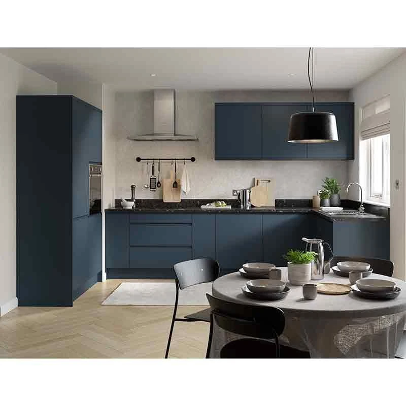 Kitchen Kit J-Pull 400mm Wall Cabinet - Ultra Matt - Indigo Blue - Flatpacked - FKKJ1312 4 Kitchen Kit J-Pull 400mm Wall Cabinet - Ultra Matt - Indigo Blue - Flatpacked - FKKJ1312 - Image 2