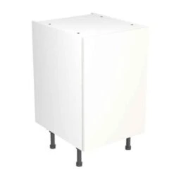 Kitchen Kit Value Slab 500mm Base Cabinet - Standard Matt - White - Flatpacked - FKKM1003