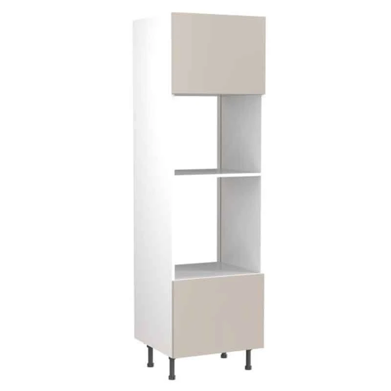 Kitchen Kit Value Slab 600mm Tall Oven & Microwave Housing - Standard Matt - Light Grey - Flatpacked - FKKM1232 3 Kitchen Kit Value Slab 600mm Tall Oven & Microwave Housing - Standard Matt - Light Grey - Flatpacked - FKKM1232