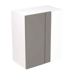Kitchen Kit Rigid Slab 600mm Blind Corner Wall Cabinet - Ultra Matt - Dust Grey - Pre-Assembled - RKKF0816