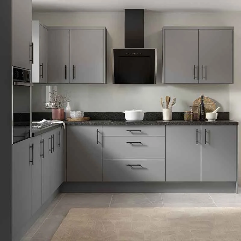 Kitchen Kit Rigid Slab 600mm Blind Corner Wall Cabinet - Ultra Matt - Dust Grey - Pre-Assembled - RKKF0816 4 Kitchen Kit Rigid Slab 600mm Blind Corner Wall Cabinet - Ultra Matt - Dust Grey - Pre-Assembled - RKKF0816 - Image 2
