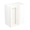 Kitchen Kit Rigid Shaker 600mm Blind Corner Wall Cabinet - Ultra Matt - White - Pre-Assembled - RKKH0516 -Kitchen Shop k i kitchen kit rkkh0516