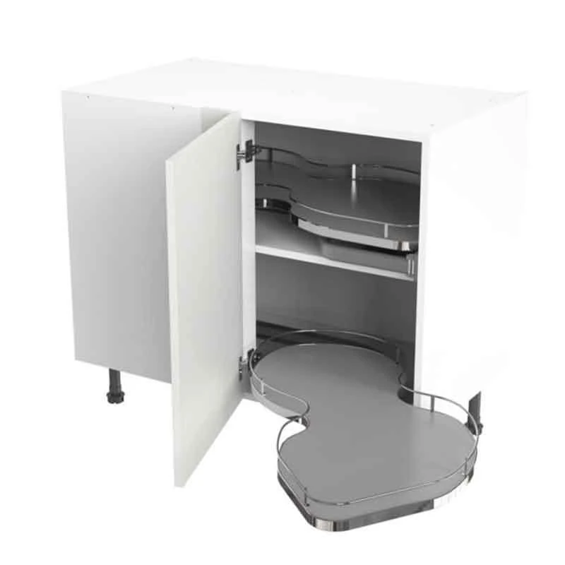 Kitchen Kit Rigid Shaker 1000mm Blind Corner Base Cabinet With Pull Out Right Cabinet - Ultra Matt - White - Pre-Assembled - RKKH0555 3 Kitchen Kit Rigid Shaker 1000mm Blind Corner Base Cabinet With Pull Out Right Cabinet - Ultra Matt - White - Pre-Assembled - RKKH0555