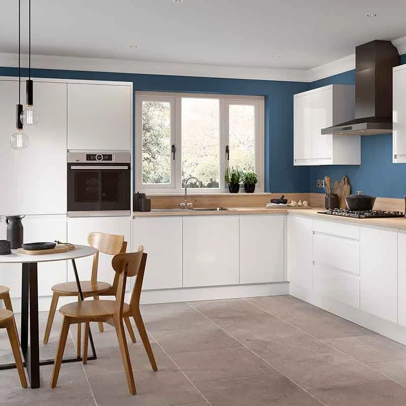 Kitchen Kit Rigid J-Pull 450mm Wall Cabinet - Super Gloss - White - Pre-Assembled - RKKJ0040 4 Kitchen Kit Rigid J-Pull 450mm Wall Cabinet - Super Gloss - White - Pre-Assembled - RKKJ0040 - Image 2