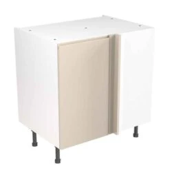 Kitchen Kit Rigid J-Pull 800mm Blind Corner Base Cabinet - Ultra Matt - Cashmere - Pre-Assembled - RKKJ0637