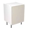 Kitchen Kit Rigid J-Pull 600mm Base Cabinet - Ultra Matt - Light Grey- Pre-Assembled - RKKJ0704 -Kitchen Shop k i kitchen kit rkkj0704