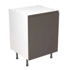 Kitchen Kit Rigid J-Pull 600mm Base Cabinet - Ultra Matt - Graphite - Pre-Assembled - RKKJ0904