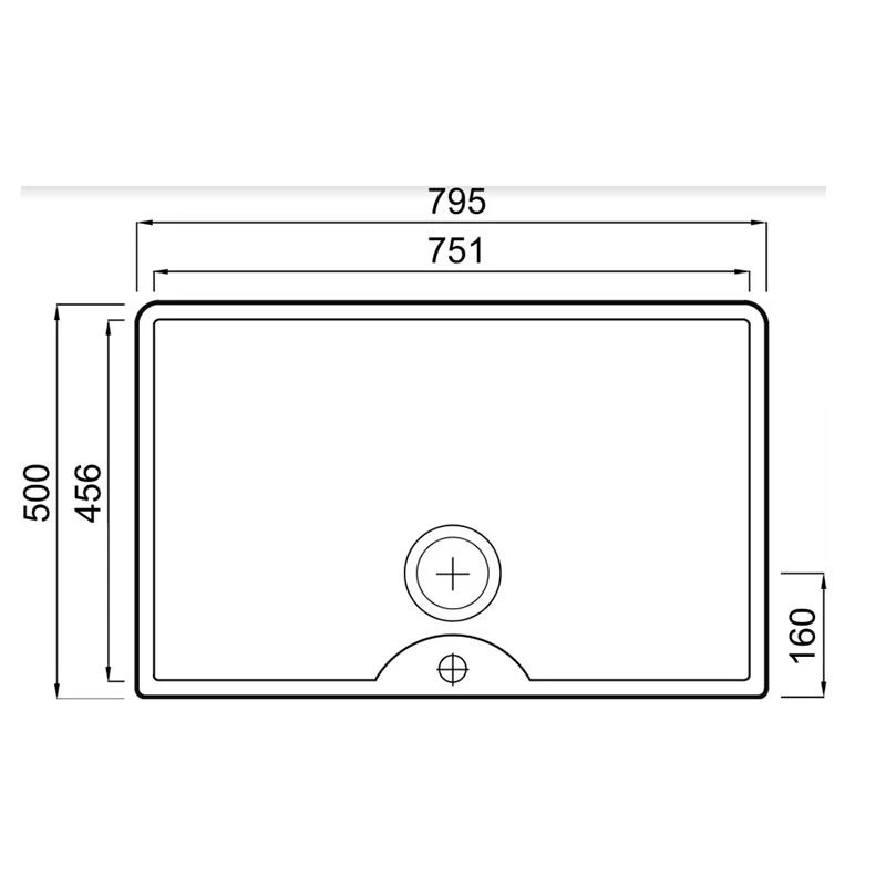 Thomas Denby Legacy 1 Bowl Ceramic Kitchen Sink With Tap Ledge - White - LEG800T 3 Thomas Denby Legacy 1 Bowl Ceramic Kitchen Sink With Tap Ledge - White - LEG800T