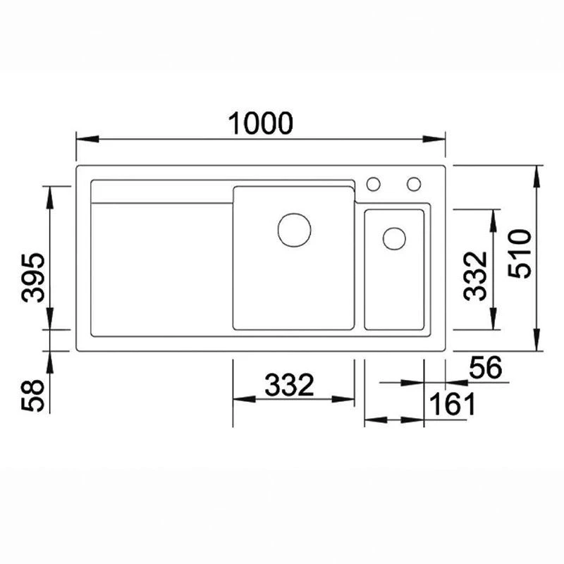 Thomas Denby Lydian Chef 1.5 Bowl Kitchen Sink & RH Drainer - Basalt Satin - LYD1020RBA 4 Thomas Denby Lydian Chef 1.5 Bowl Kitchen Sink & RH Drainer - Basalt Satin - LYD1020RBA - Image 2