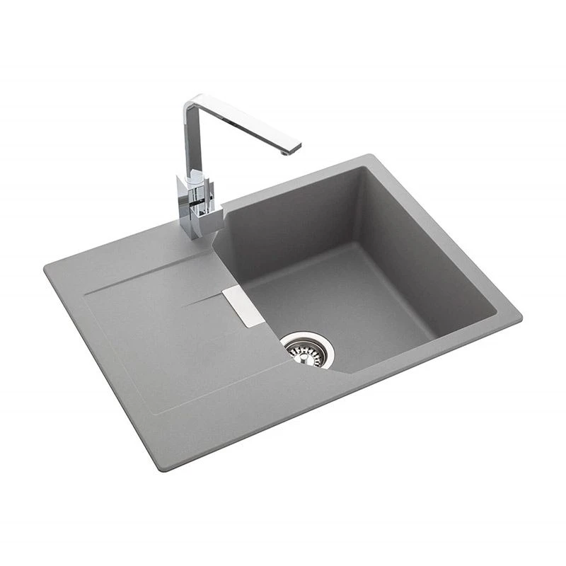 Rangemaster Mayon Compact 1 Bowl Igneous Granite Kitchen Sink - Dove Grey - MAY690DG/ 4 Rangemaster Mayon Compact 1 Bowl Igneous Granite Kitchen Sink - Dove Grey - MAY690DG/ - Image 2