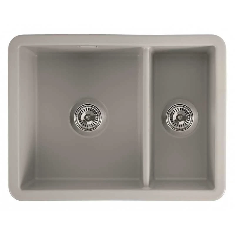 Thomas Denby Metro 1.5 Bowl Ceramic Kitchen Sink - Sea Mist - MET1020G 3 Thomas Denby Metro 1.5 Bowl Ceramic Kitchen Sink - Sea Mist - MET1020G