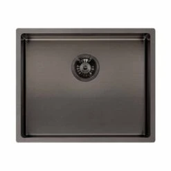 Reginox Miami 1 Bowl Integrated Sink - Gun Metal - MIAMI 50X40 GUNMETAL -Kitchen Shop m i miami50x40gunmetal