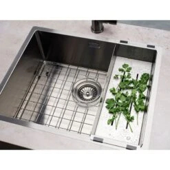 Reginox Miami 1 Bowl Integrated Sink - Gun Metal - MIAMI 50X40 GUNMETAL -Kitchen Shop miami sink gunmetal 1