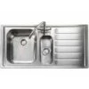 Rangemaster Manhattan 1.5 Bowl Stainless Steel Kitchen Sink - MN10102R/ 1 Rangemaster Manhattan 1.5 Bowl Stainless Steel Kitchen Sink - MN10102R/ -Kitchen Shop mn10102r 1