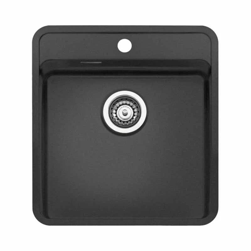 Reginox Ohio 1 Bowl Integrated Sink With Tap Wing - Jet Black - OHIO 40X40 TW JB 3 Reginox Ohio 1 Bowl Integrated Sink With Tap Wing - Jet Black - OHIO 40X40 TW JB