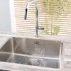 Reginox Ohio Tapwing 50 X 40 Elite Integrated Stainless Steel Kitchen Sink - OHIO 50X40 TW -Kitchen Shop ohio sink 50x40
