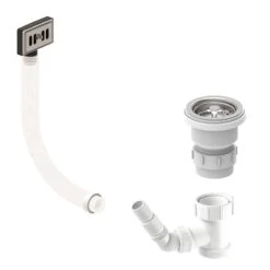 Villeroy & Boch Provence Standard Basket Strainer Waste 1 Bowl Sink - Chrome - VBW