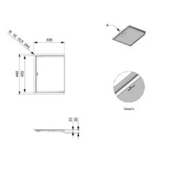 Reginox Aspen Drainer - Stainless Steel - ASPEN 11 Reginox Aspen Drainer - Stainless Steel - ASPEN -Kitchen Shop r36044 dimensions