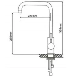 RAK Ceramics Vienna One Touch Kitchen Sink Mixer - Brushed Nickel - RAKKIT019 7 RAK Ceramics Vienna One Touch Kitchen Sink Mixer - Brushed Nickel - RAKKIT019 -Kitchen Shop r a rakkit019 2