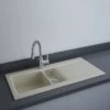 RAK Ceramics Dream 1 Slim 1.5 Bowl Kitchen Sink - Matt Greige - OC200NTSL505A -Kitchen Shop rak oc200ntsl505a 1