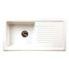 Reginox Regi-Ceramic 1 Bowl Kitchen Sink Including Waste - White - RL 304 CW -Kitchen Shop rl304cw