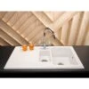 Reginox Regi-Ceramic 1.5 Bowl Kitchen Sink Including Waste - White - RL 301 CW -Kitchen Shop rl 301 sink white