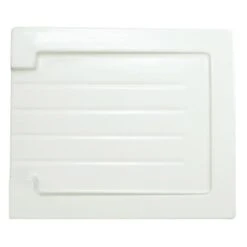 RAK Ceramics Grooved Ceramic Sink Drainer - Alpine White - SINKDRGR